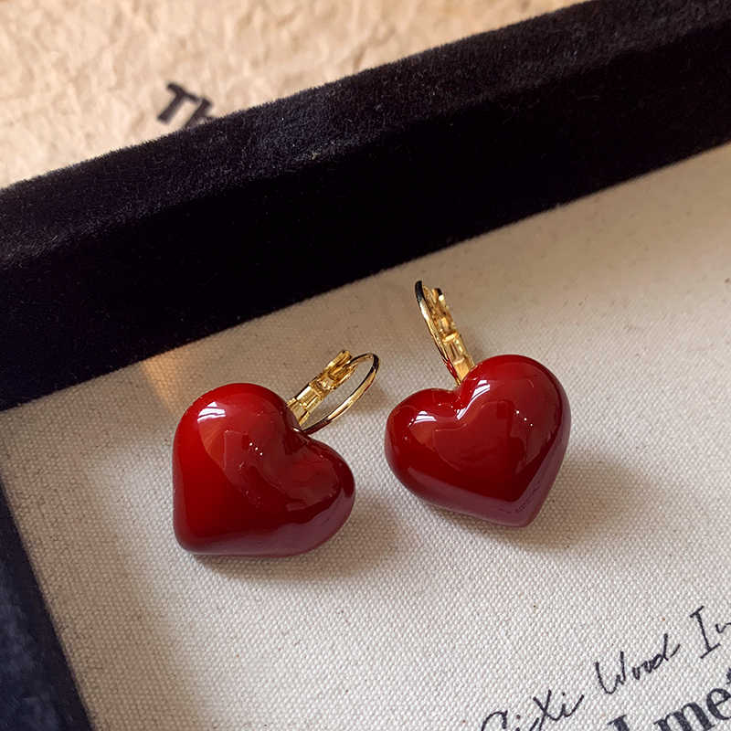 Red Heart Earrings