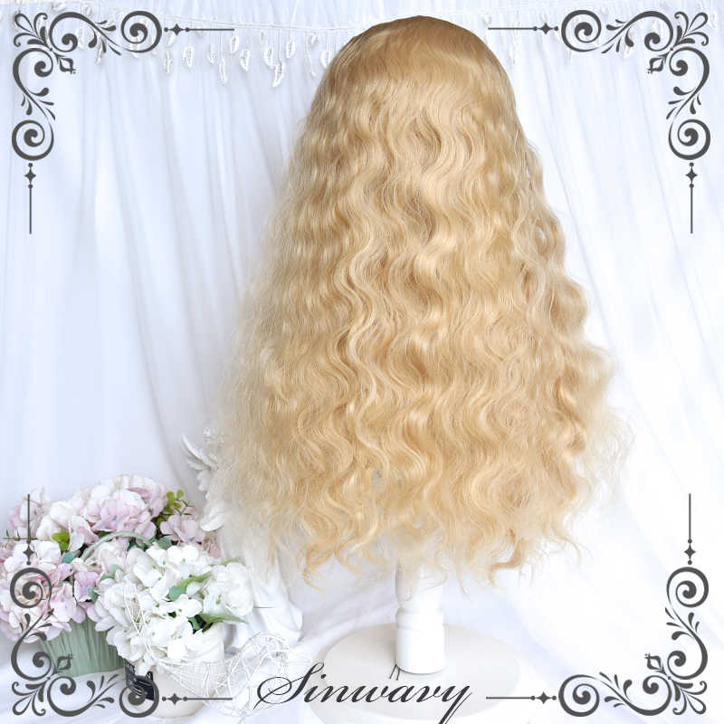 Angel Gold Lolita Curly Wig
