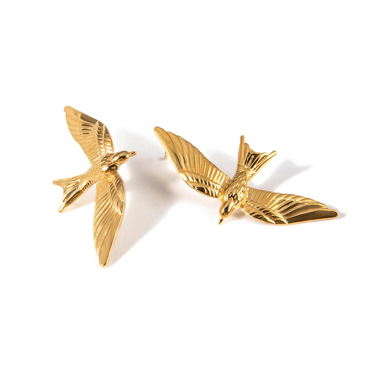 18k Gold Retro Earrings