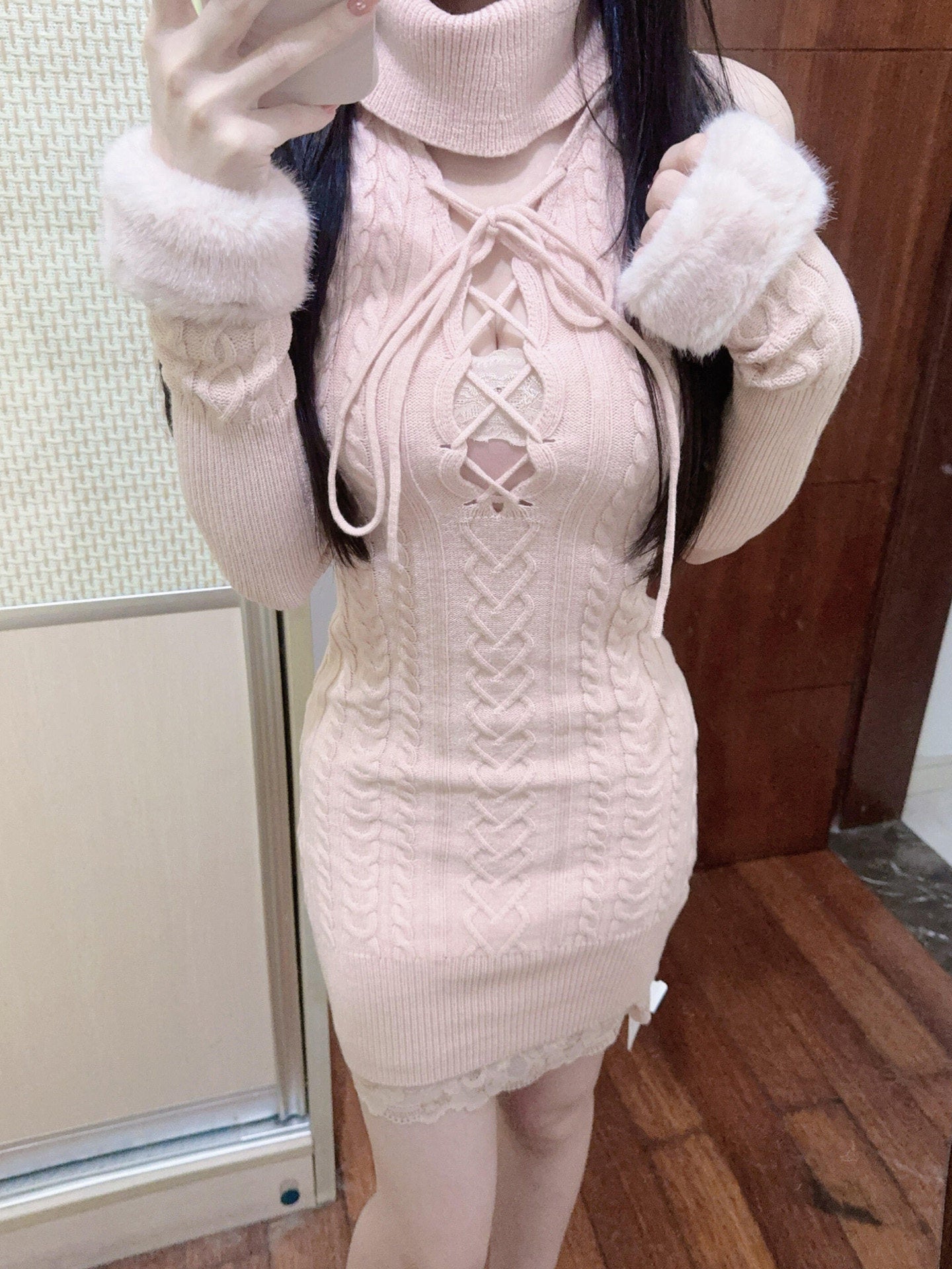 sexy kawaii knit dress