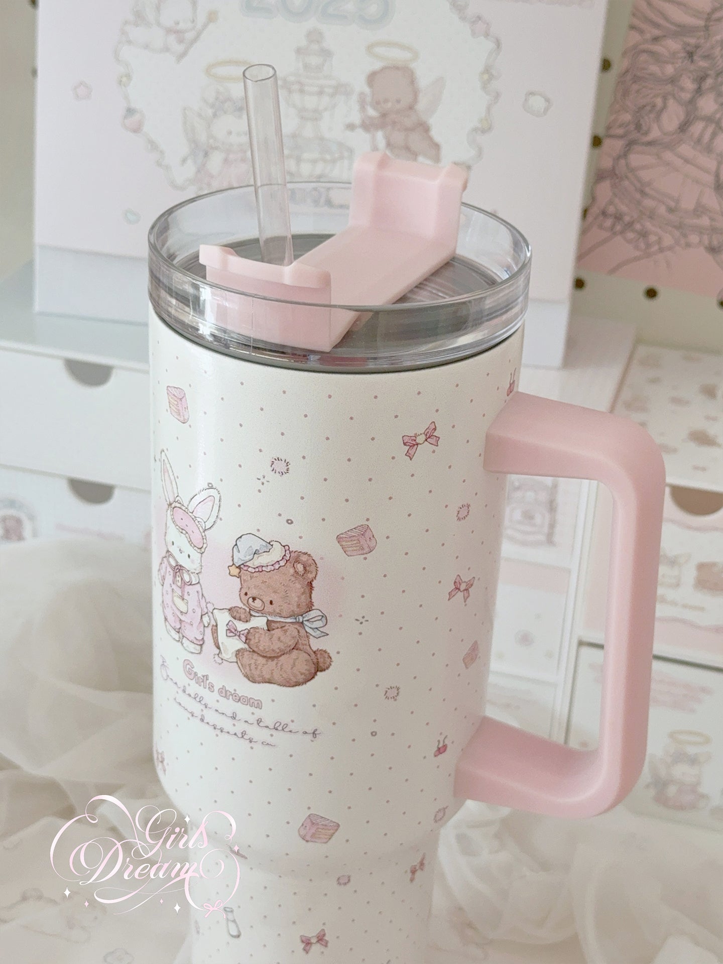 Girl's Dream Rabbit Bear Ice Cup