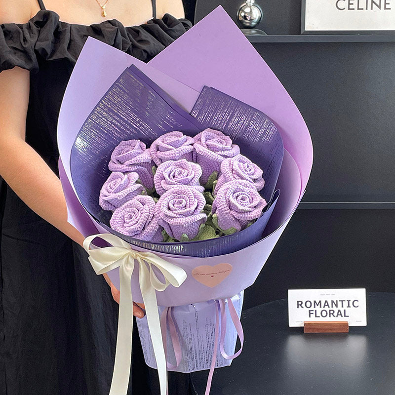 rose handwoven bouquet