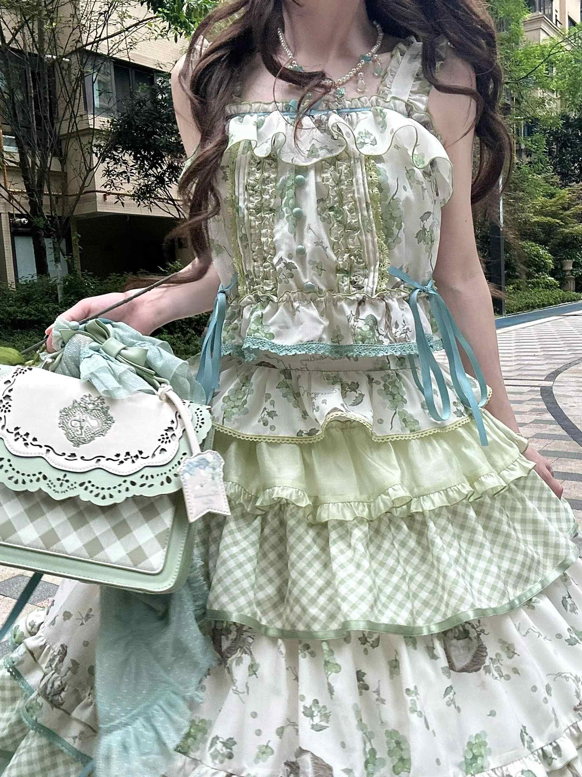 Lolita Pastoral Floral Princess Dress