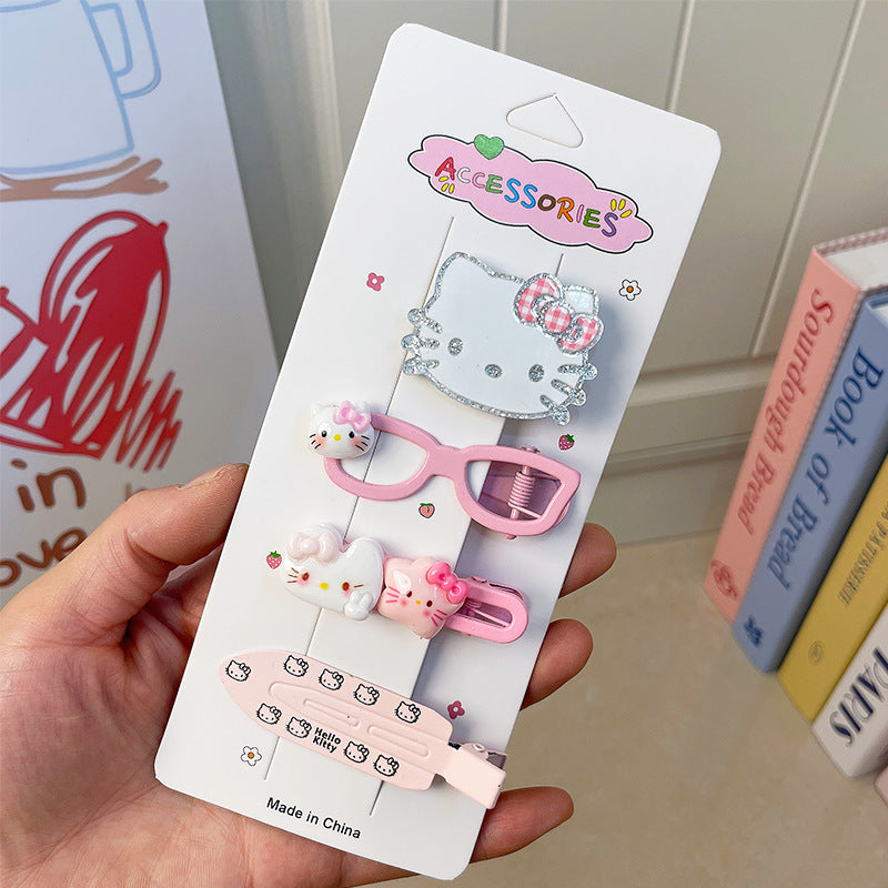 cute Kitty hair clip set