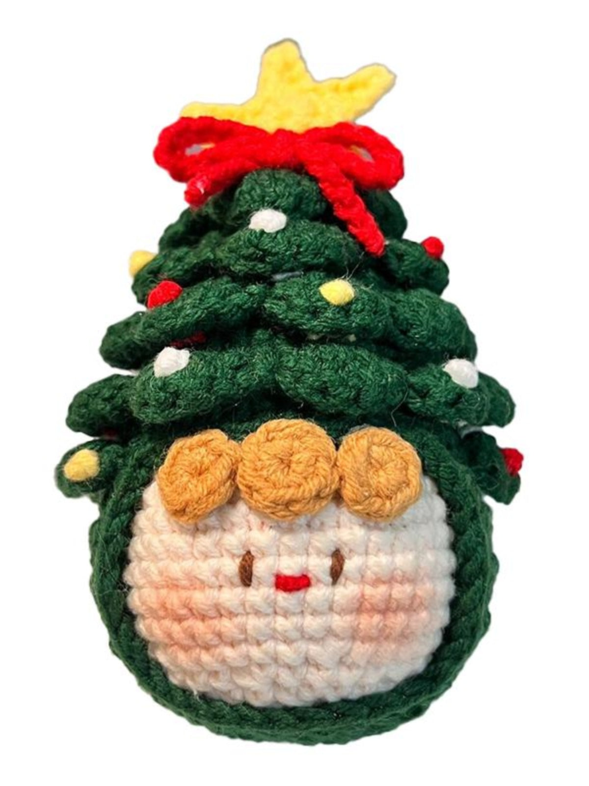 Christmas hand-knitted diy cute keychain