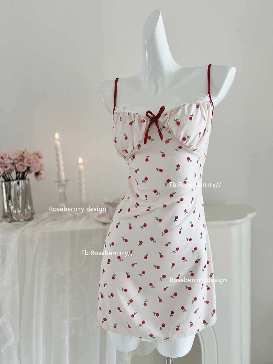 Cherry Suspender Nightdress
