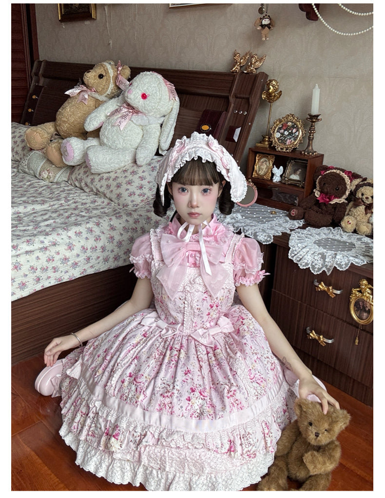 Jellycake Strawberry Mesh Lolita Shirt