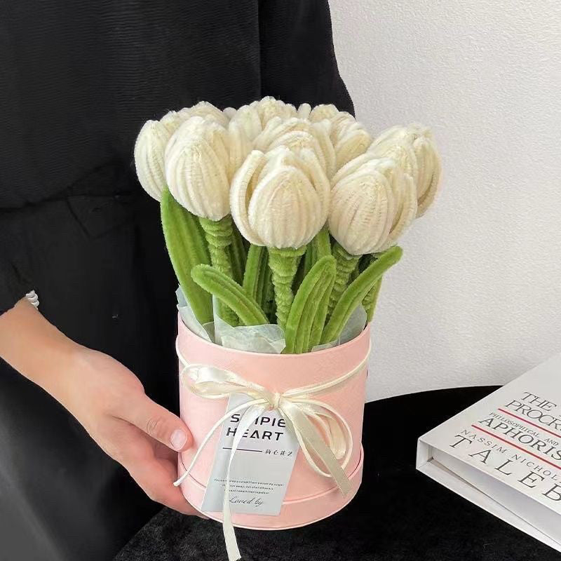 Tulip Bouquet in a Bucket – DIY Chenille Stem Craft Kit