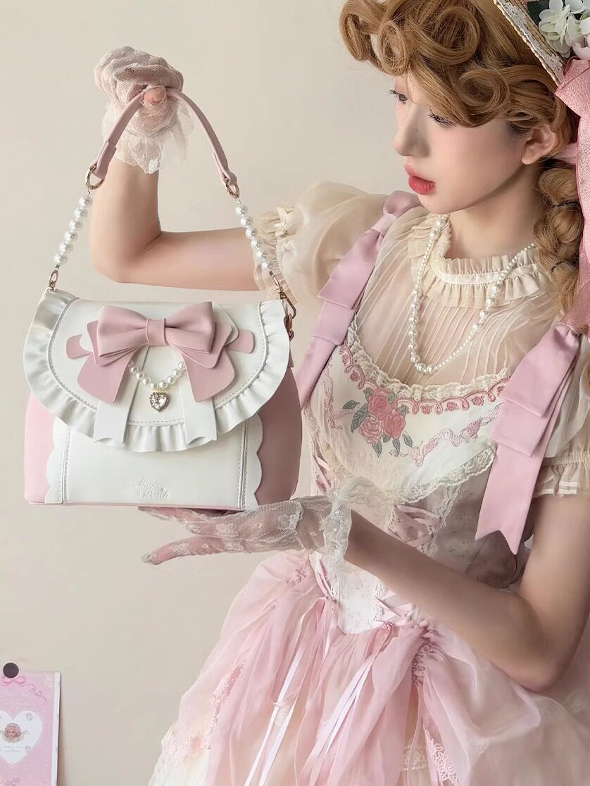 sweet pink bow handbag