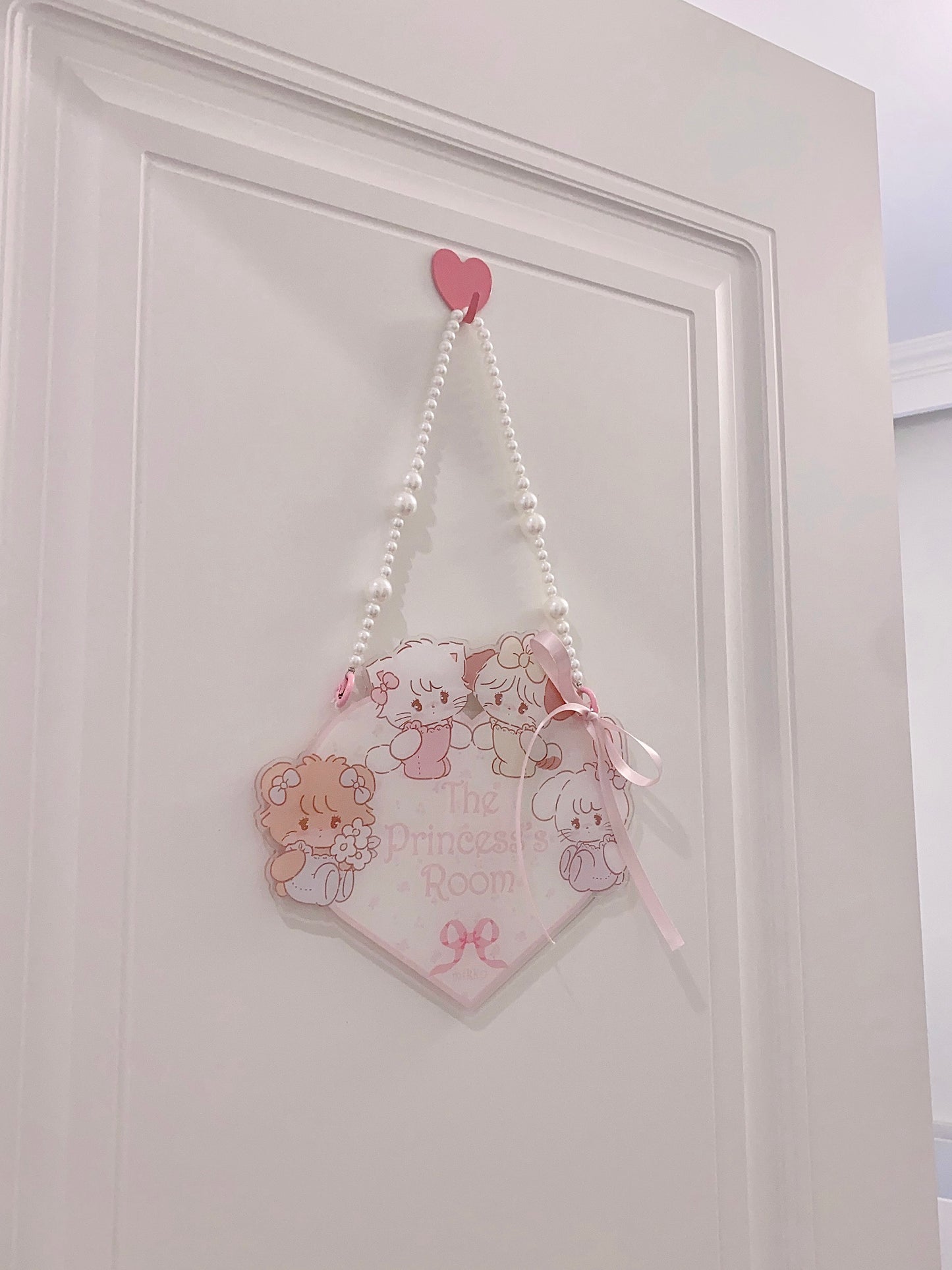 cute princess acrylic door sign