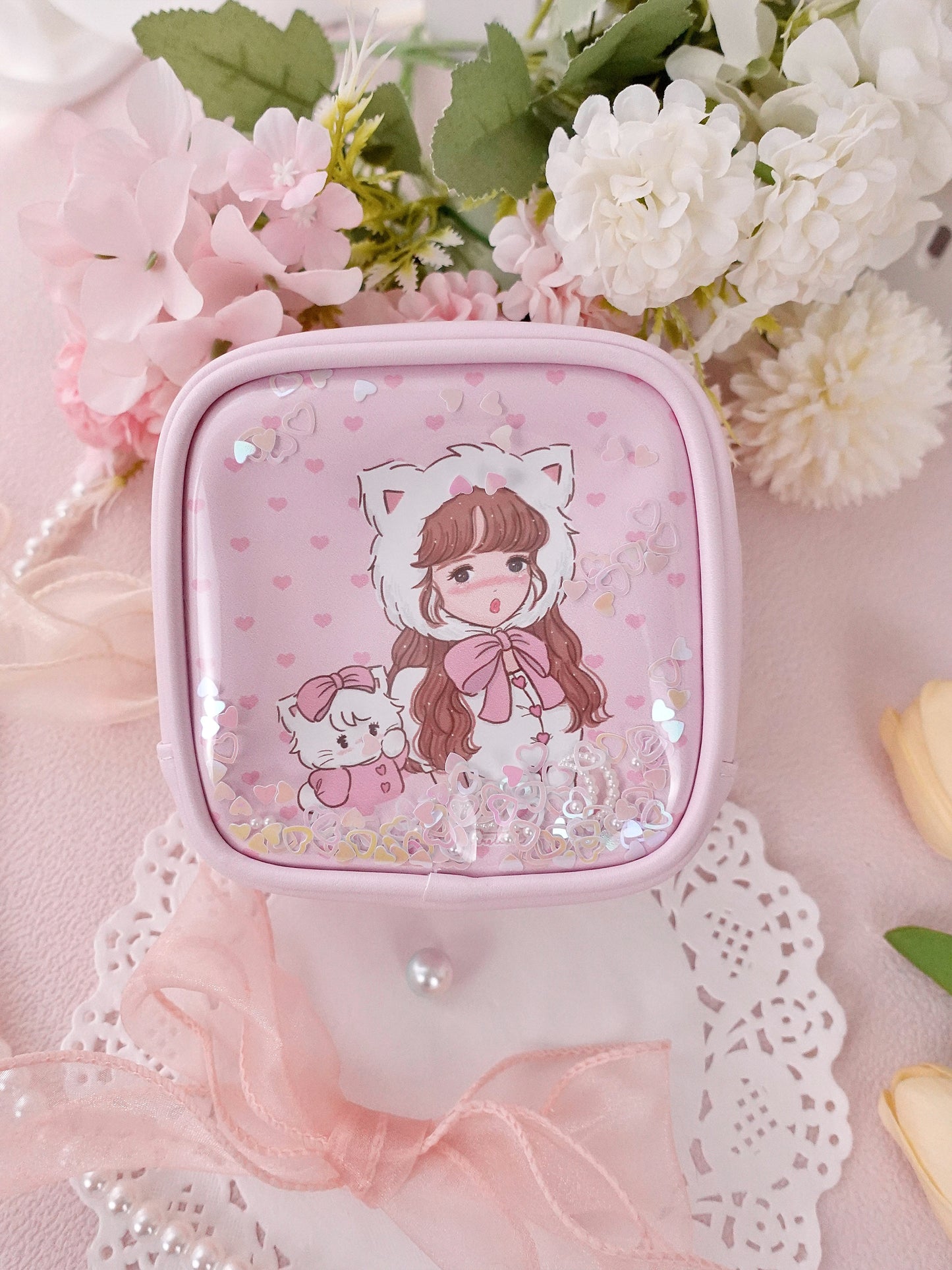kawaii mini cosmetic bag