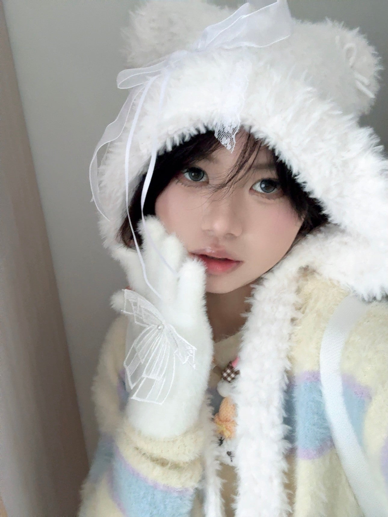 fur kawaii hat