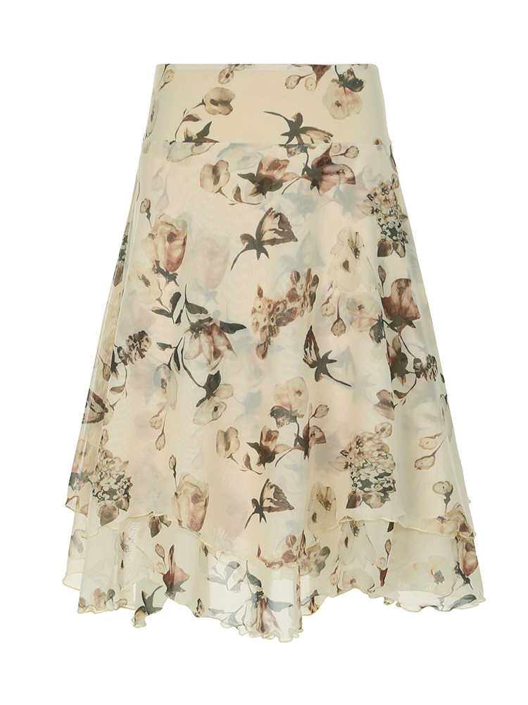 Fairy Grunge Plant-based Printed Skirt