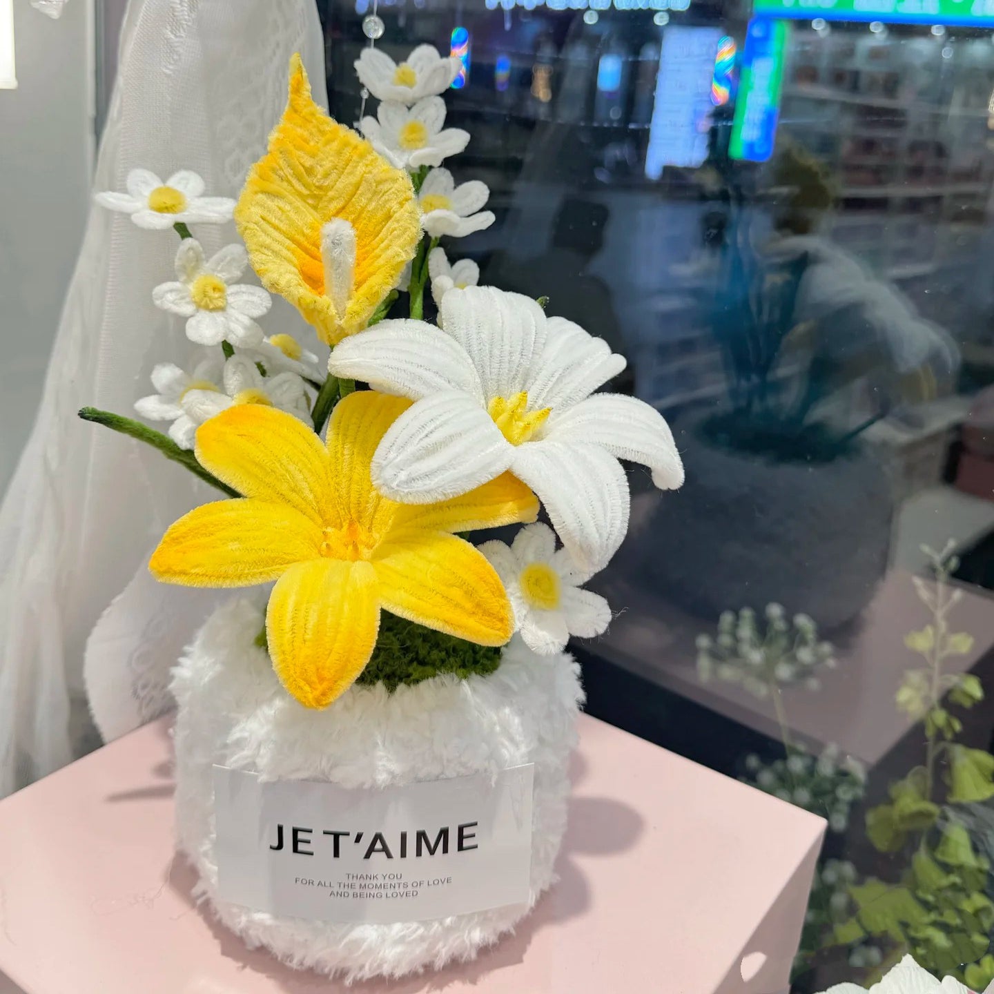 twist stick small potted bouquet diy material package