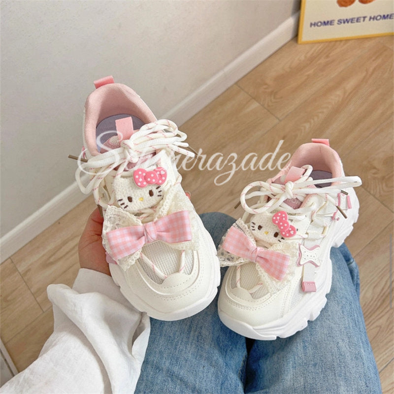 kitty kawaii platform sneakers