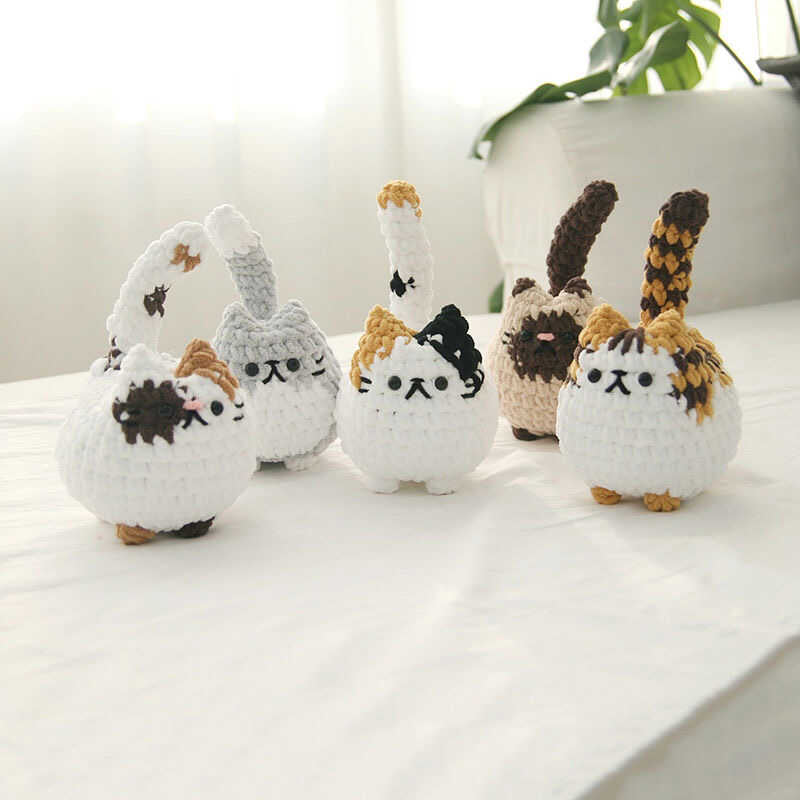 Ins style diy wool kitten doll