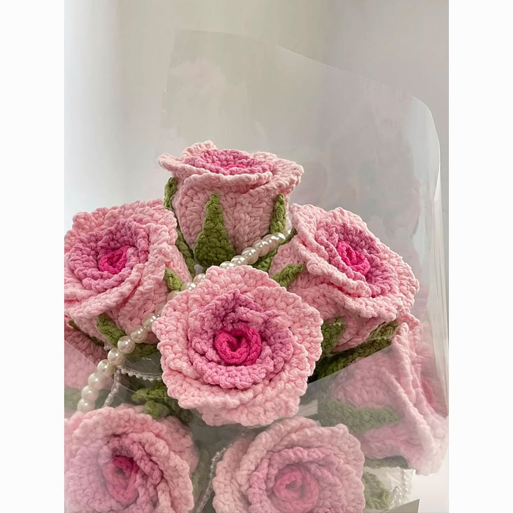 Valentine's Day handmade crochet rose