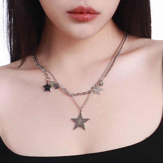 Y2K Clavicle Star Necklace