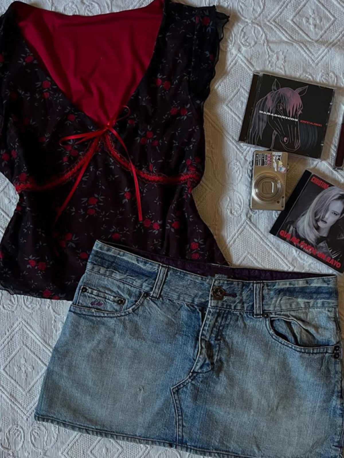 Black V-neck Chiffon Shirt