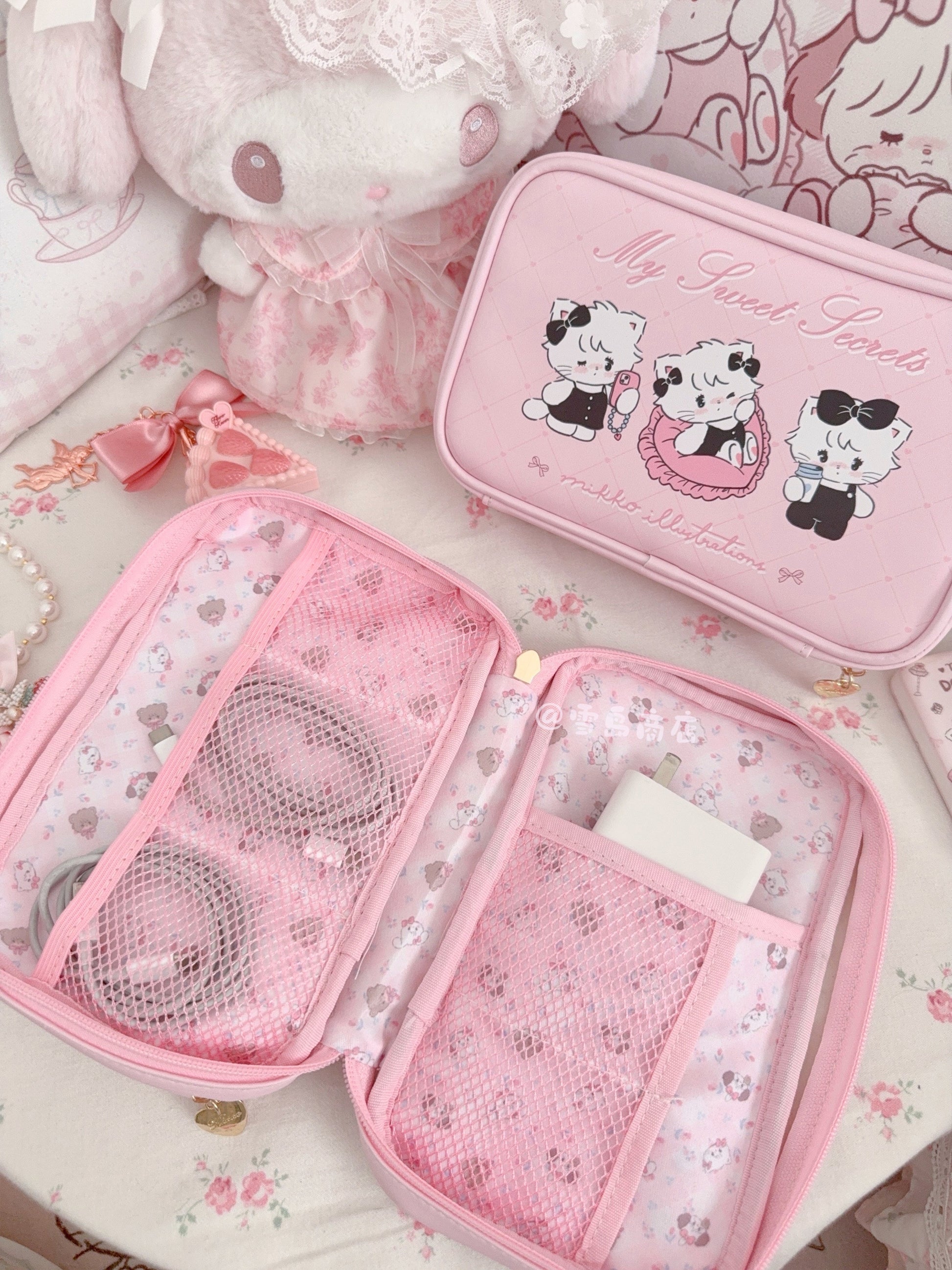kawaii multifunctional storage bag