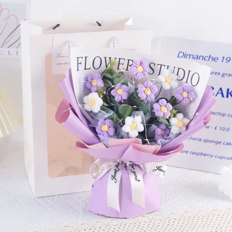 handmade Knitted bouquet