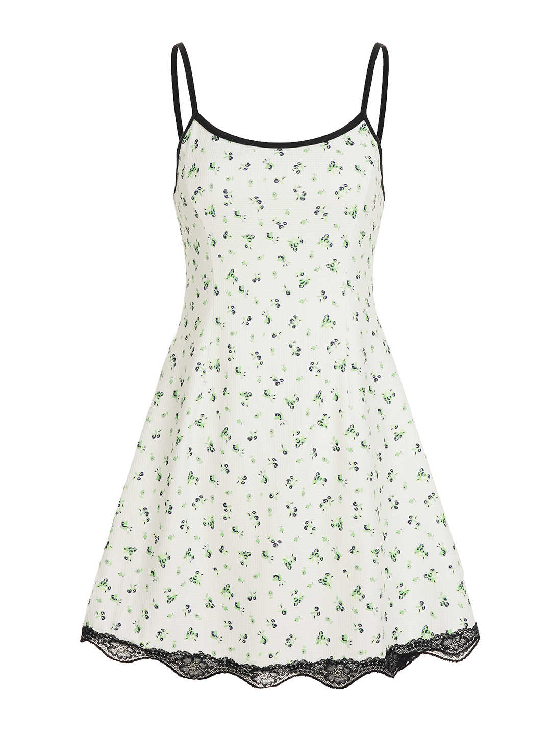 Fresh Floral Suspender Dress