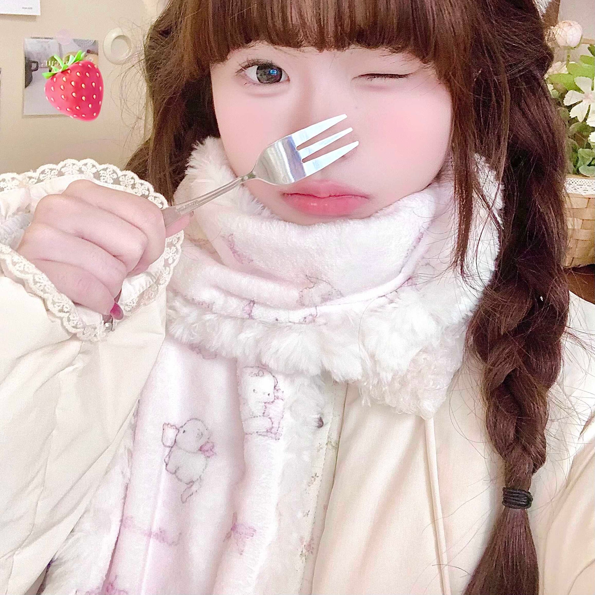 kawaii cats scarf