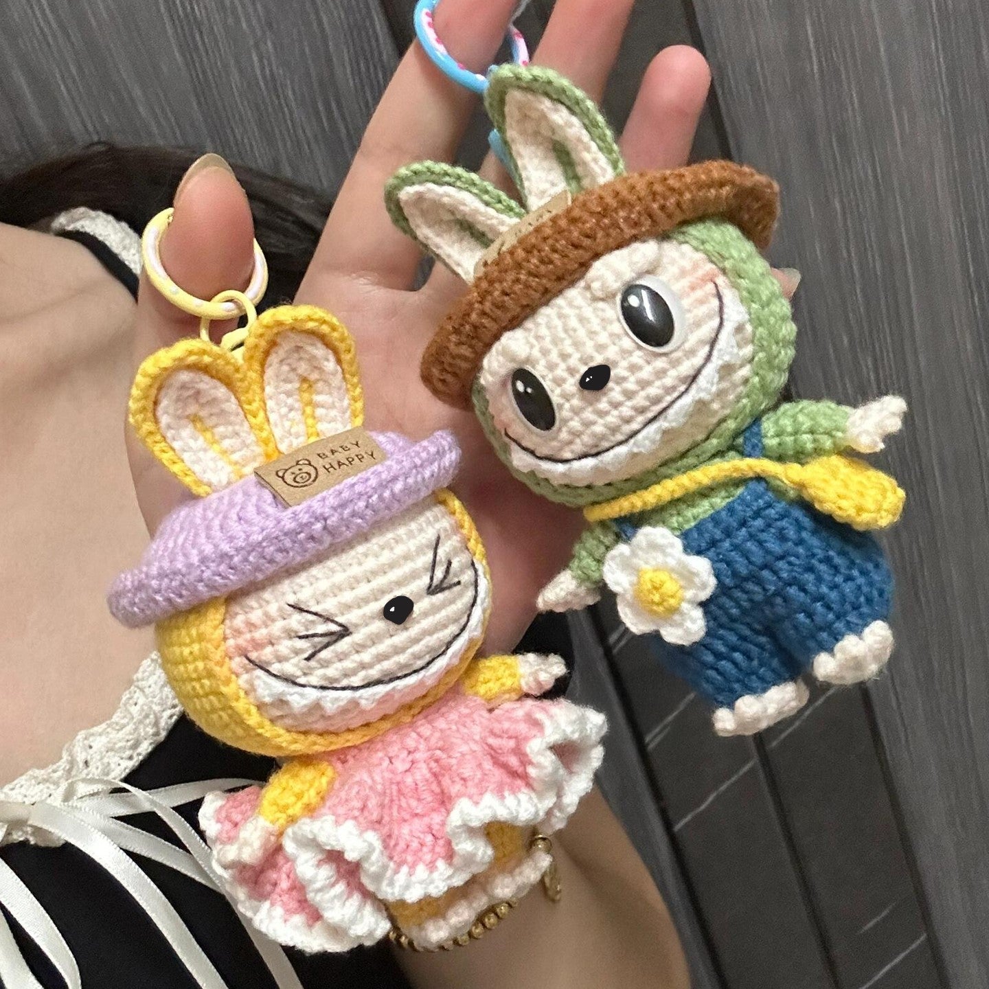 diy wool cute bag pendant