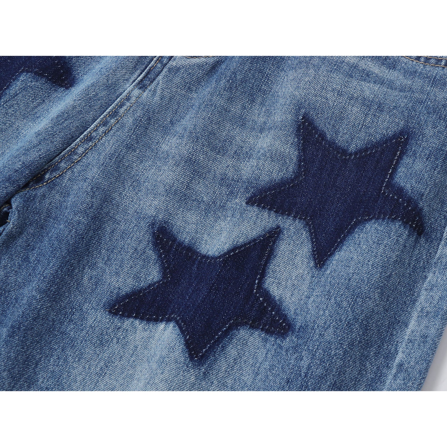 Y2K Star Wide-leg Jeans