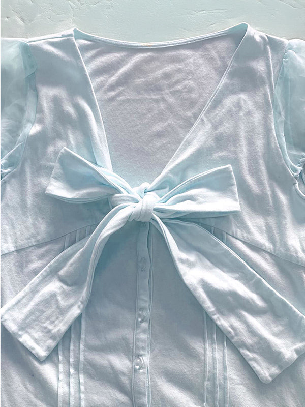 retro coquette bow shirt