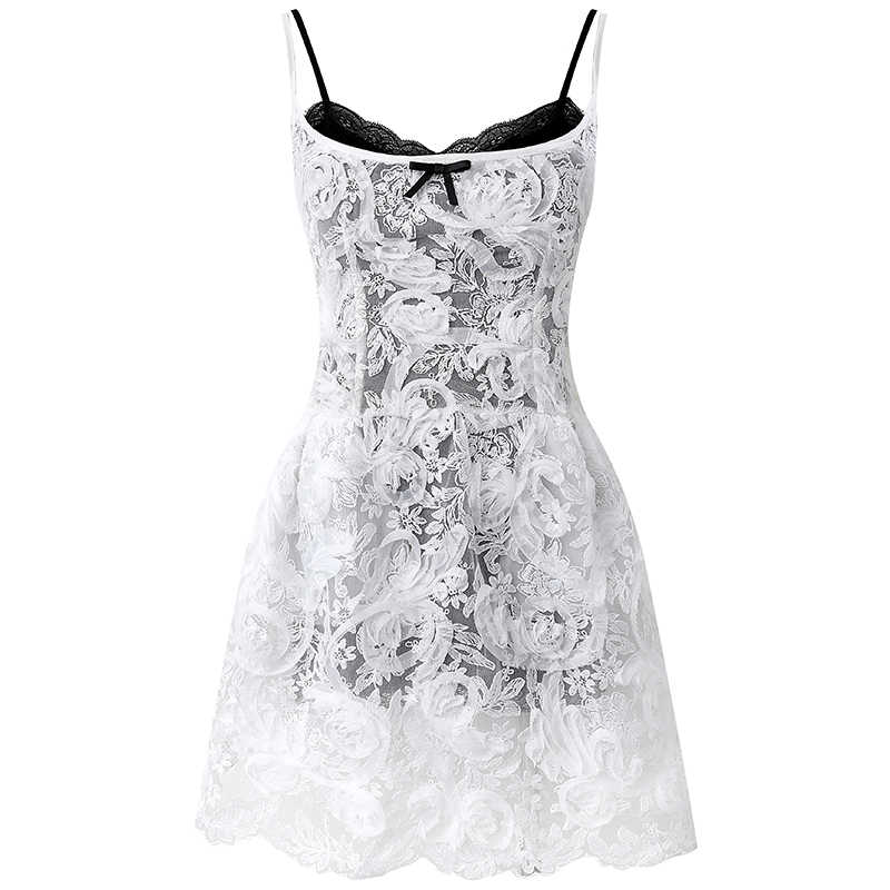 Lace Embroidery Two-piece Dark Coquette Dress