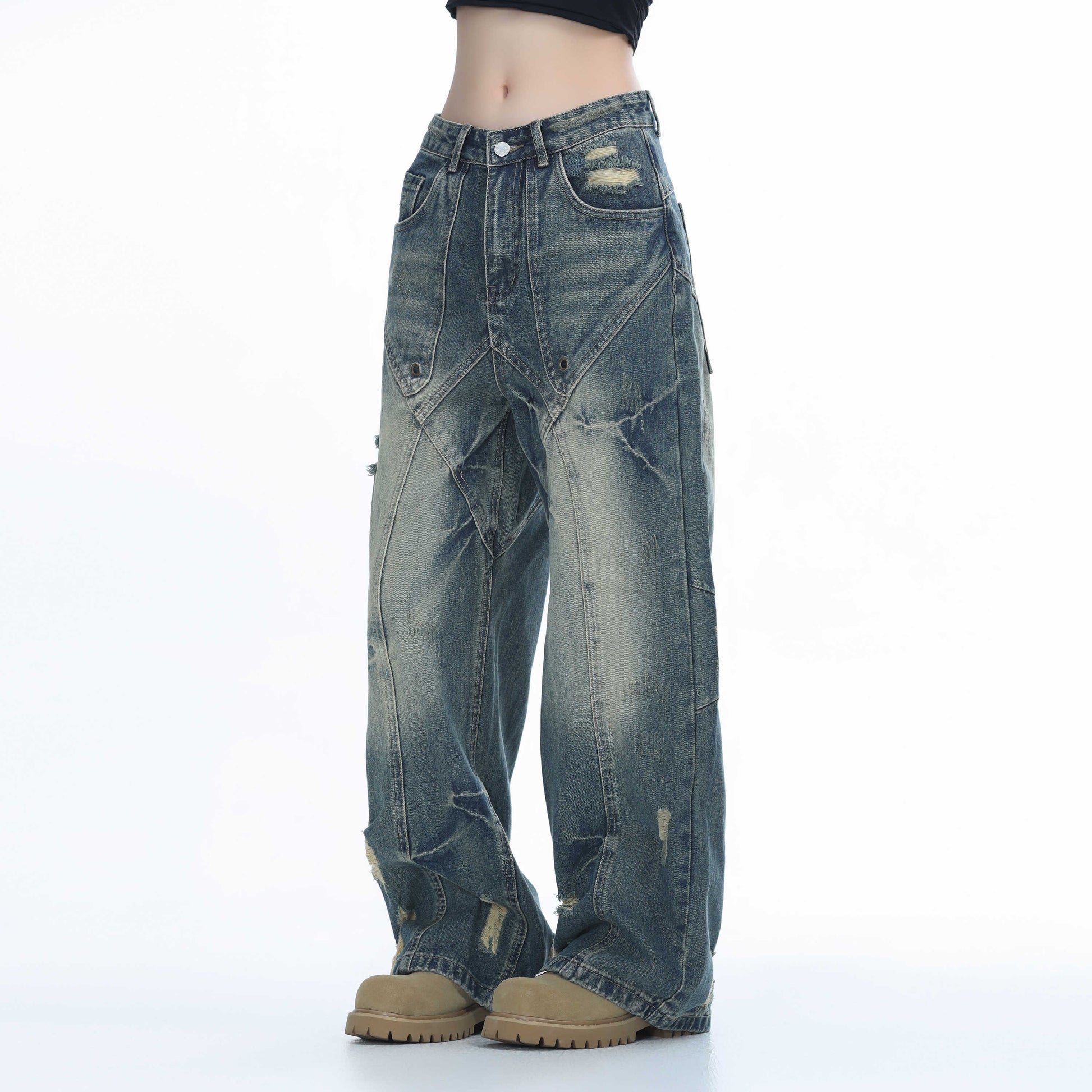 Y2K Distressed Baggy Jeans