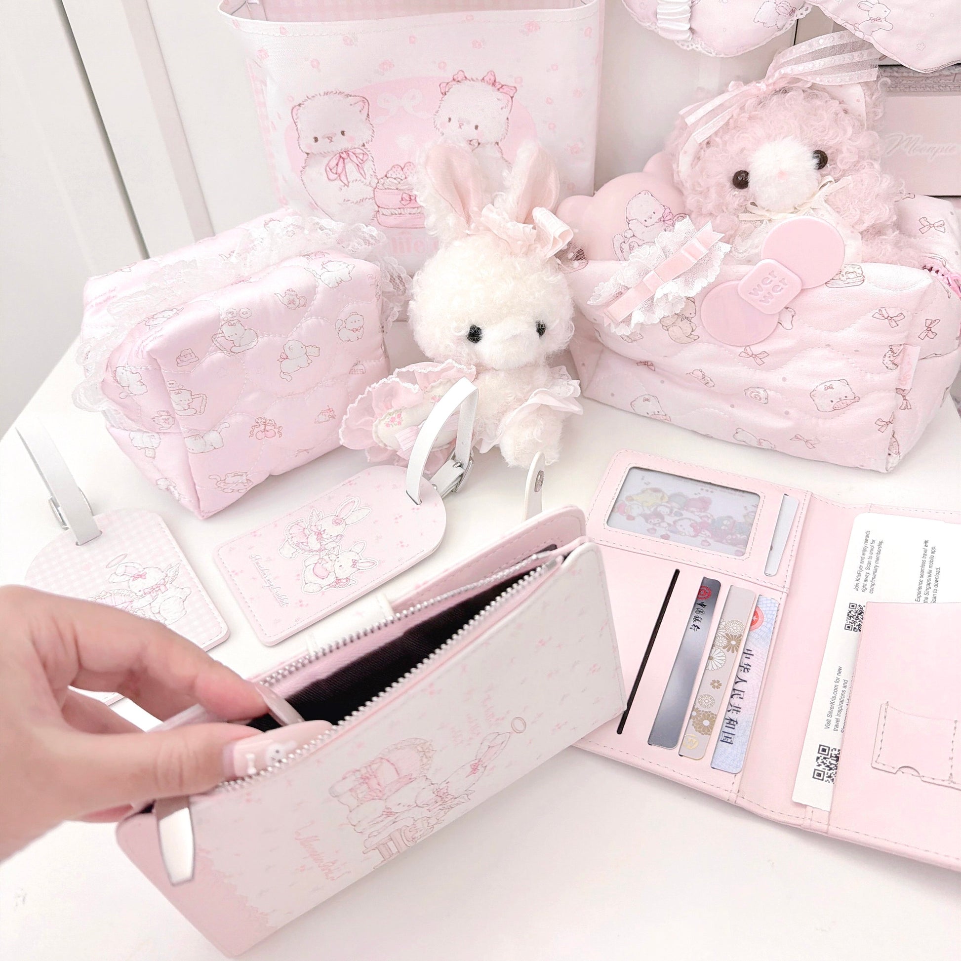 kawaii passport card holder