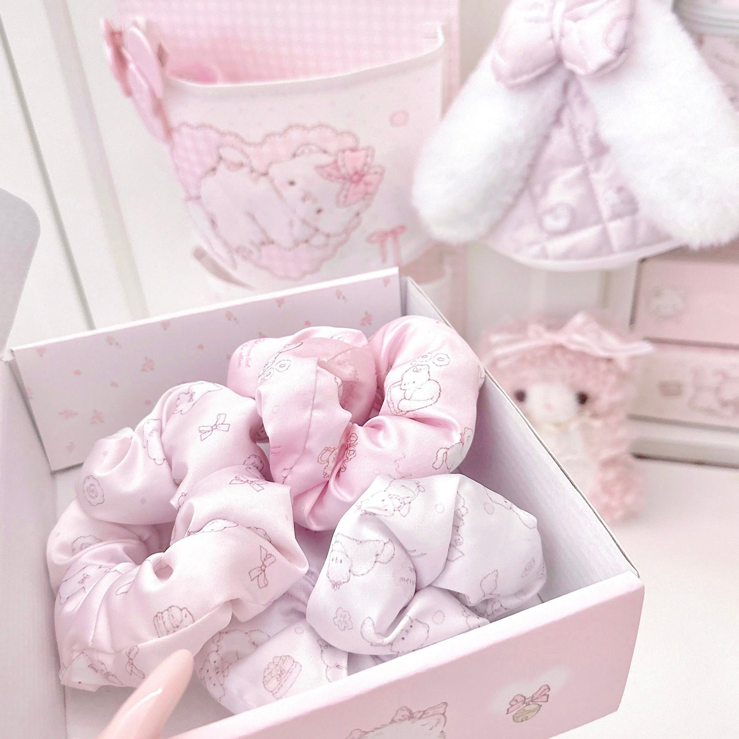 kawaii pillow hair ties