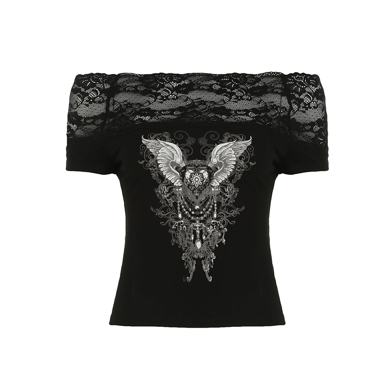 Dark Abby Lace Top