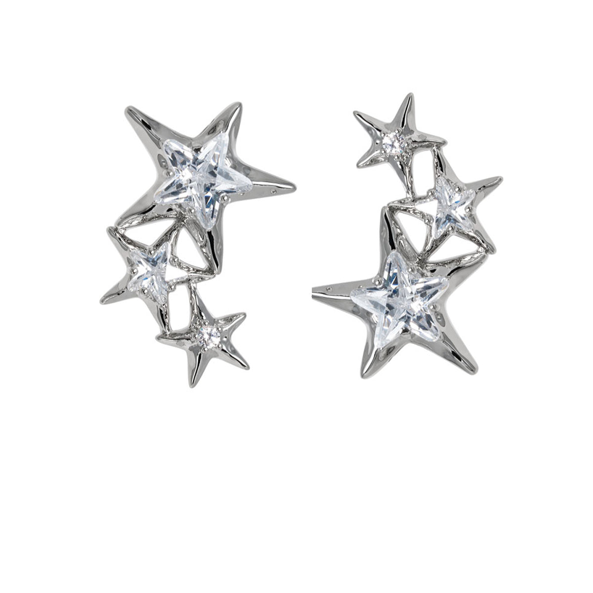 Y2K Star Zircon Earrings