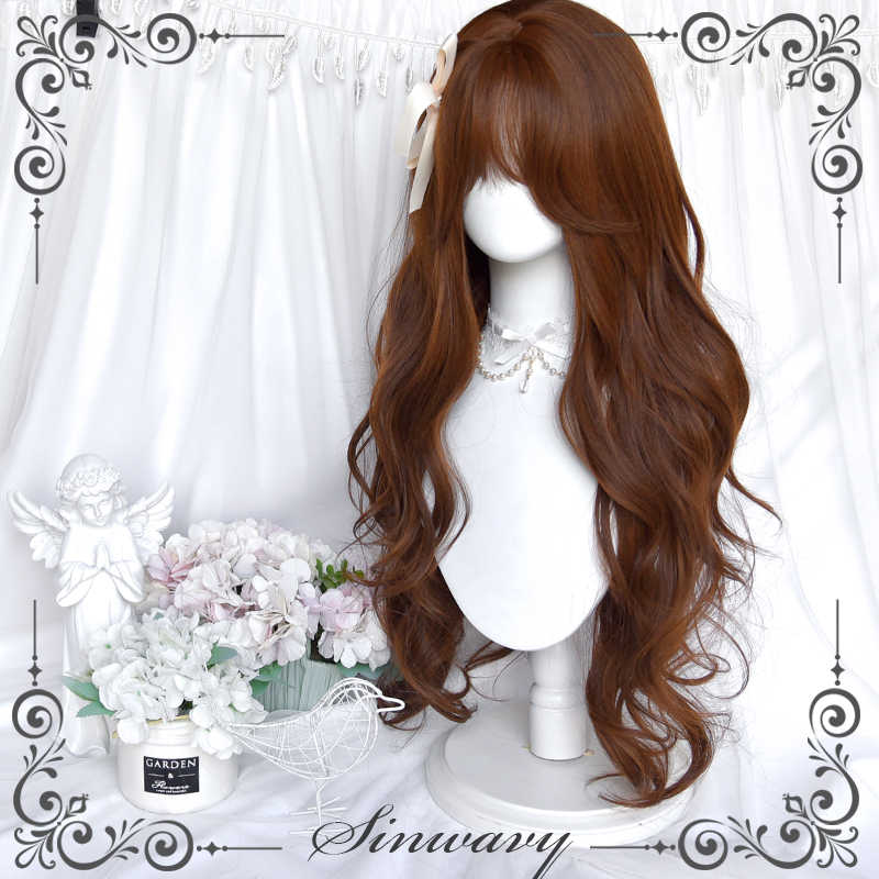 Chestnut Brown Retro Layered Wig