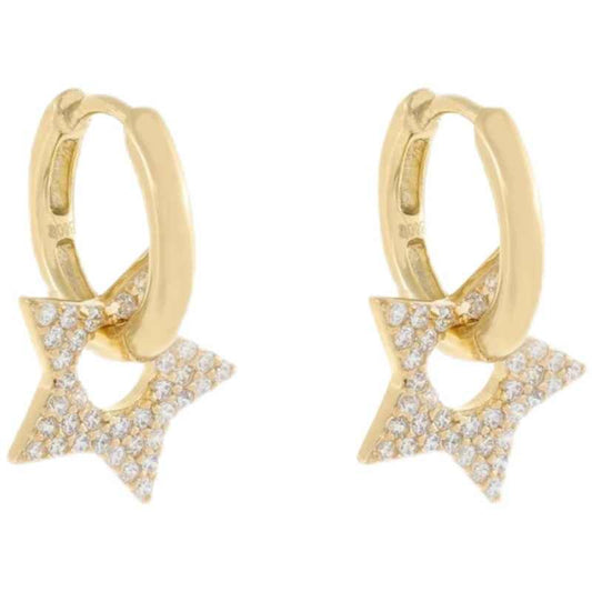 Ultra-glitter Diamond Star Earrings