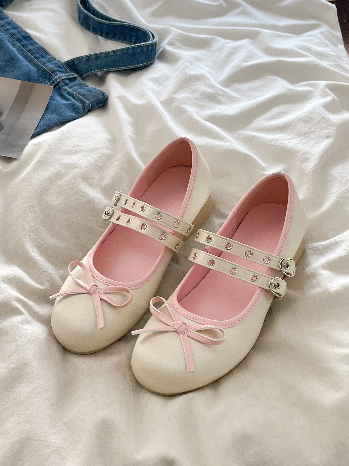 French floral ballet shoes