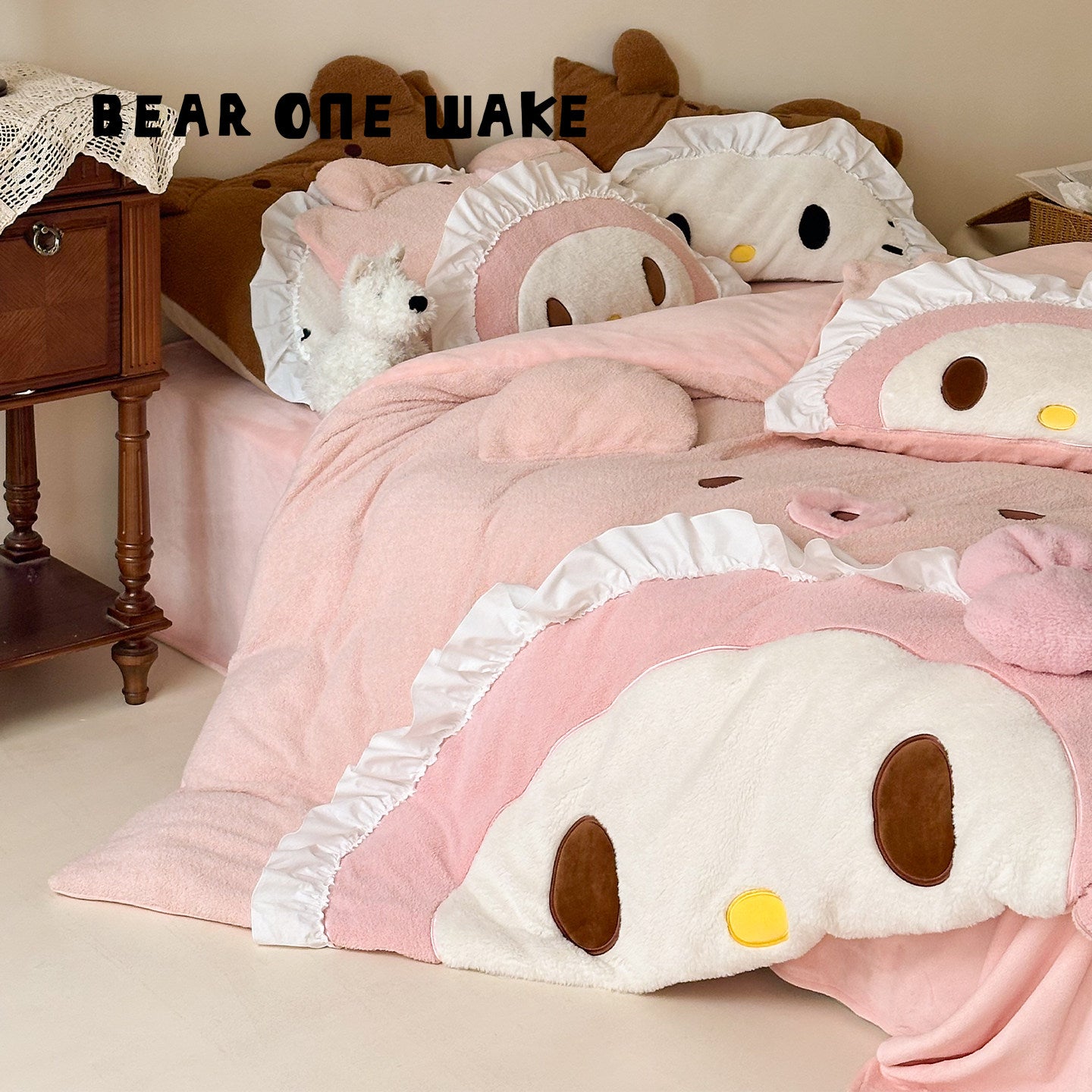 Melody milk velvet bedding four-piece set