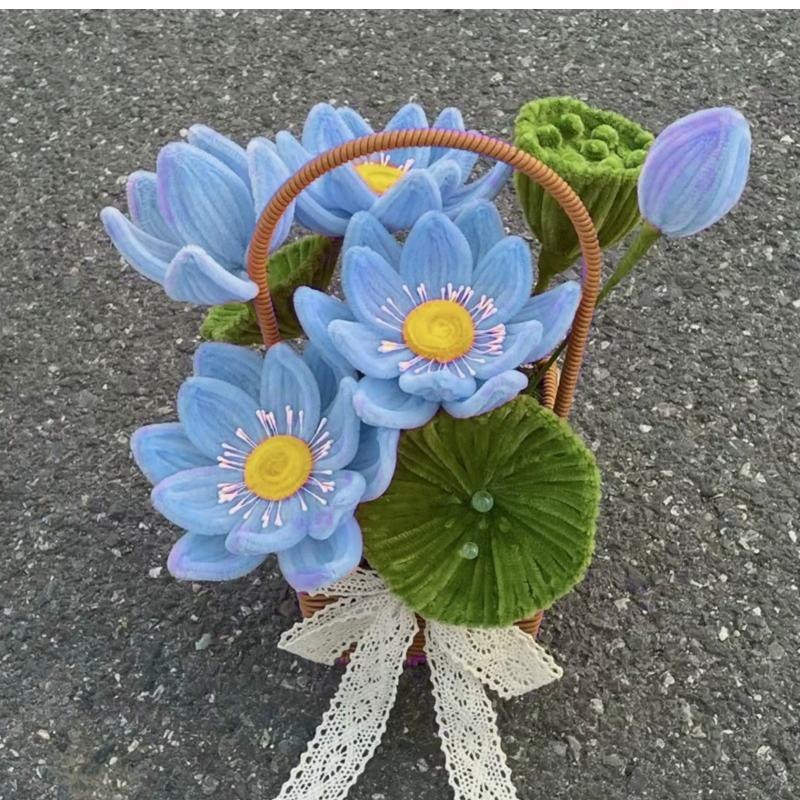 handmade Twisting stick lotus flower basket