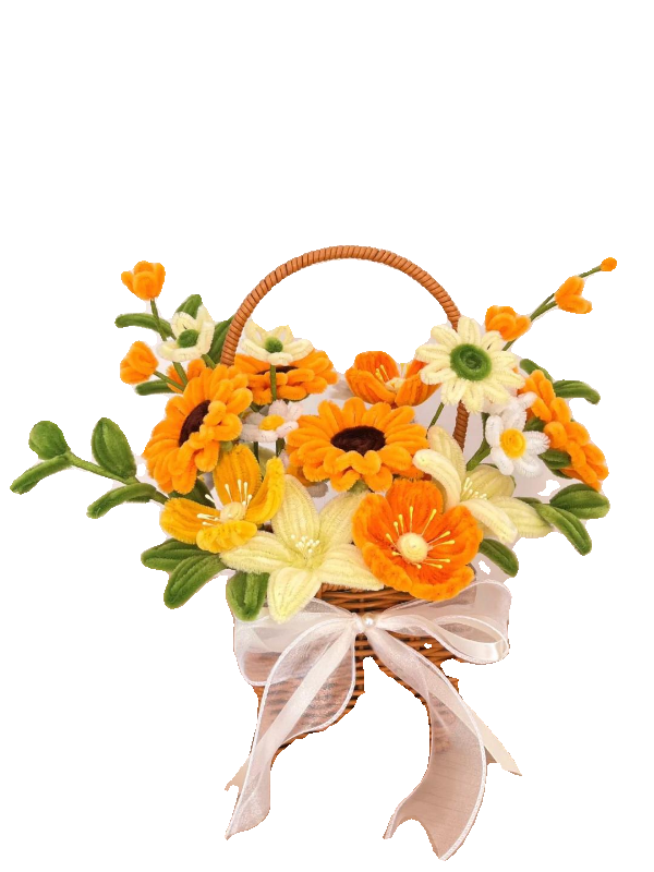 Diy Twist stick flower basket