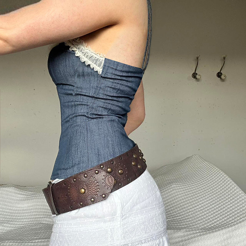 French Lace Vintage Vest