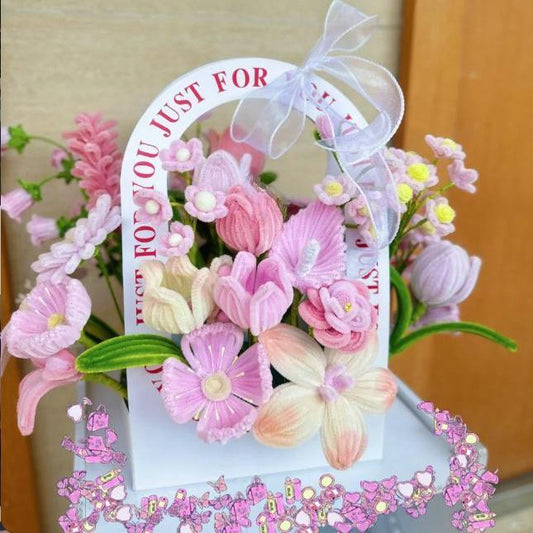 handmade Twisting stick flower gift box