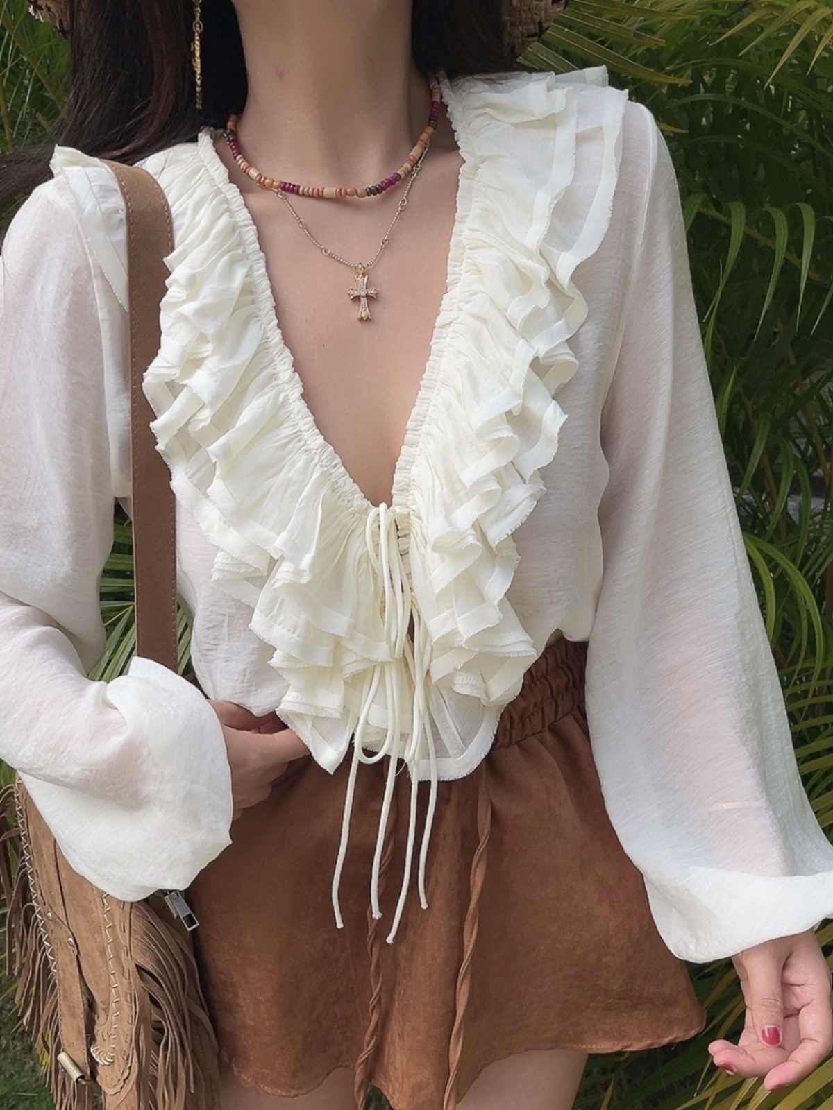 Fairy Multi-layered Ruffled Shirt