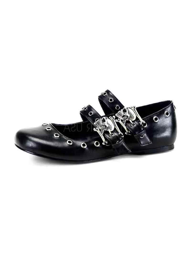 Gothic Punk Buckle Ballet Mary Jane