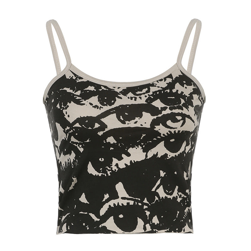 Grunge Punk Eyes Tank Top