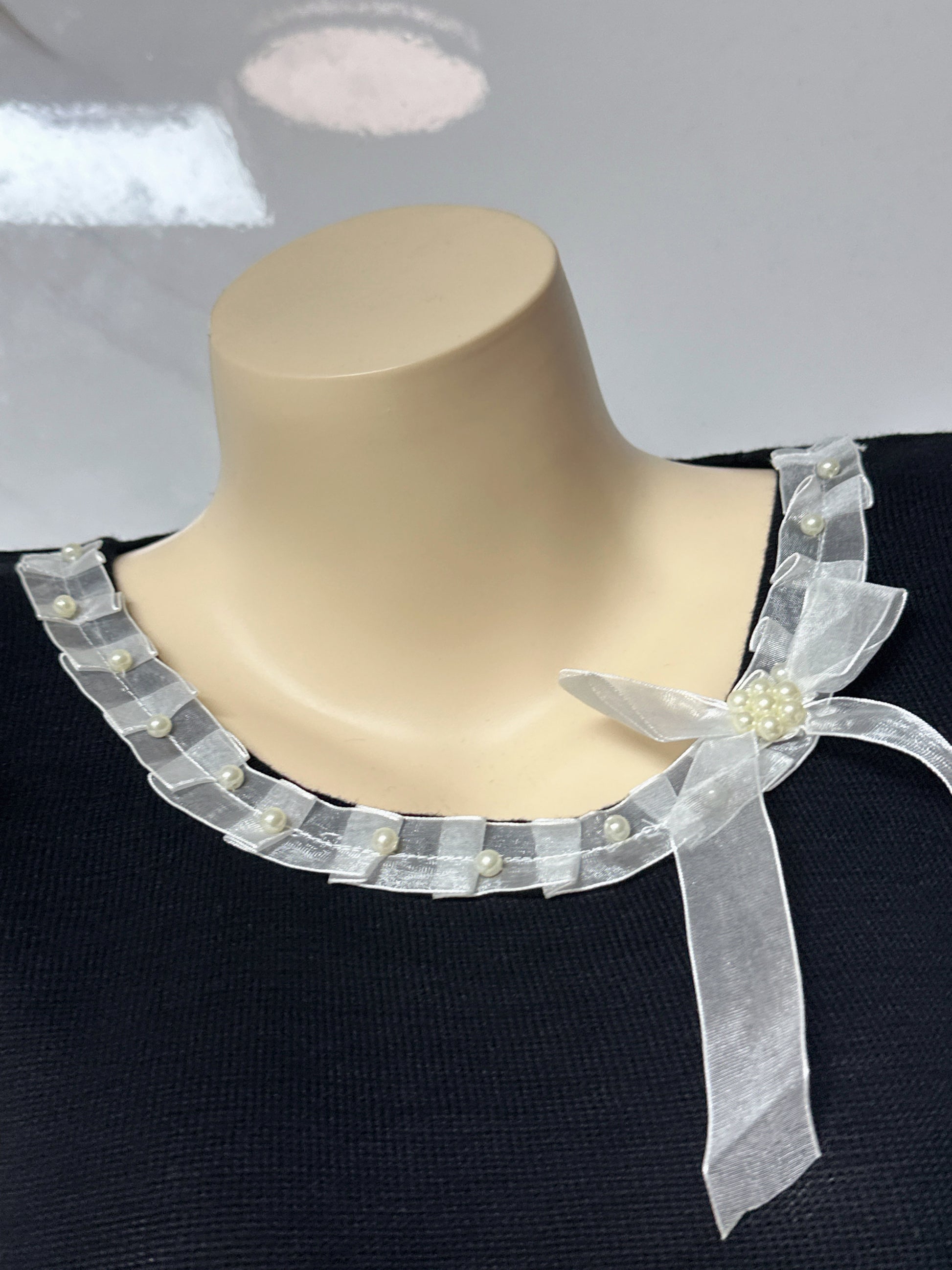 Dark Coquette Bow Ribbon Top