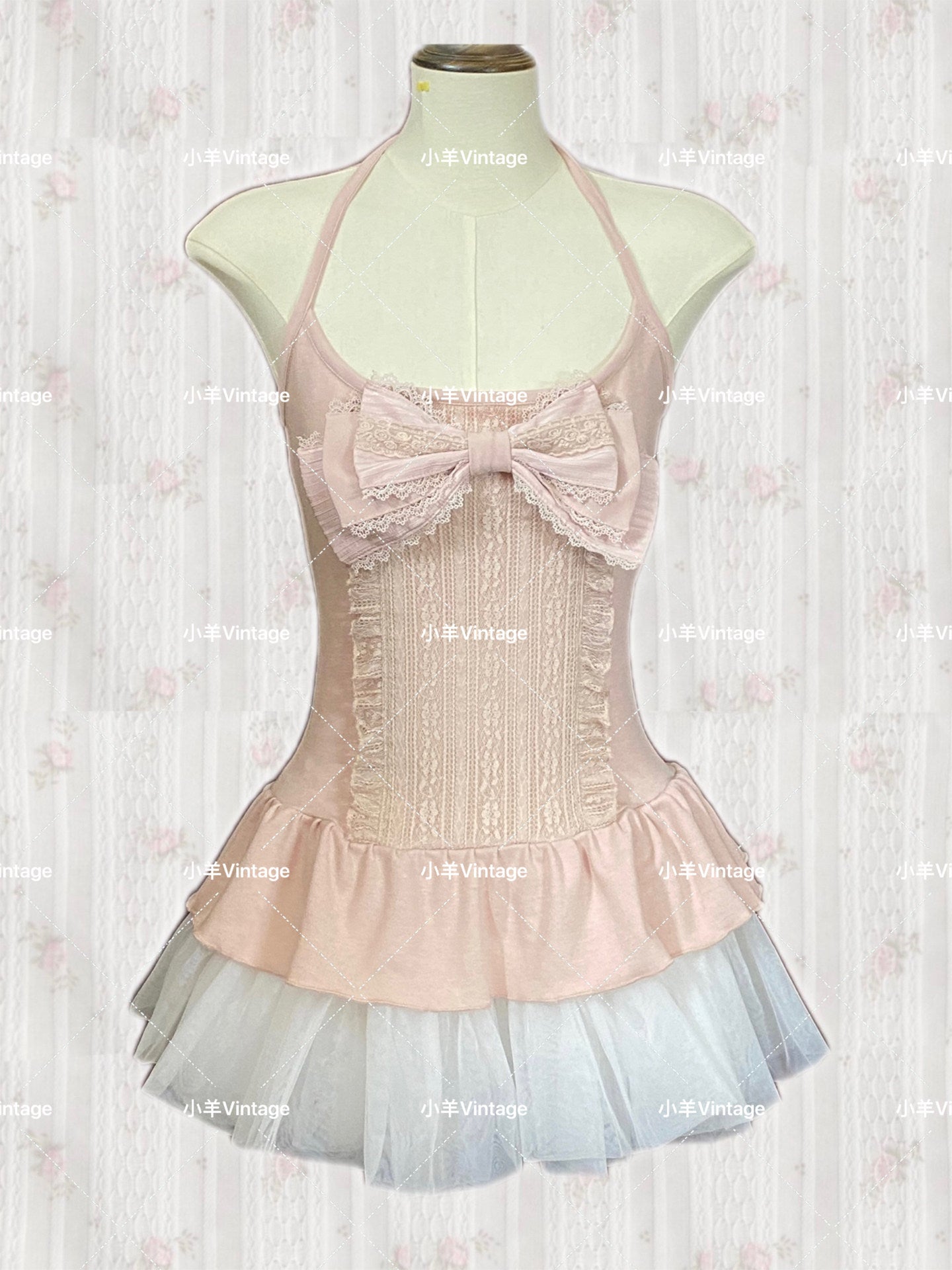 J-Fashion Nana-Inspired Bow Detail Top and Skirt Set