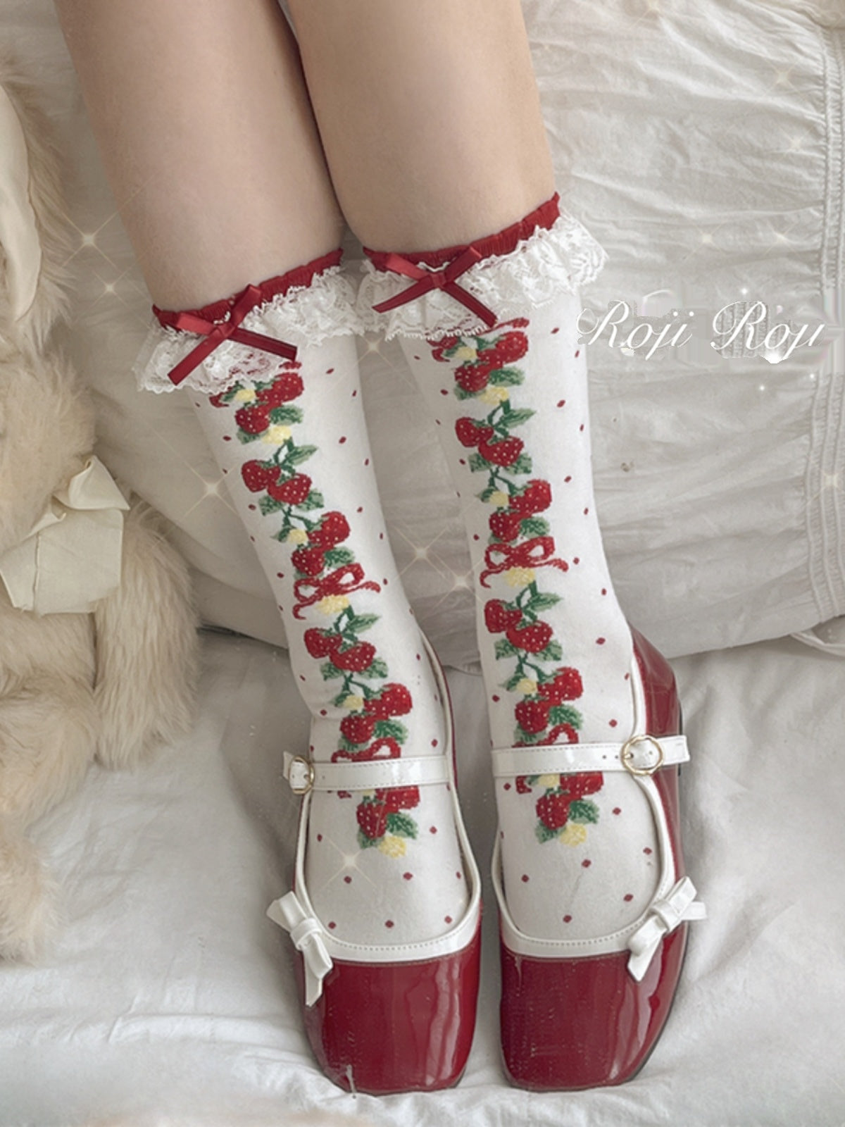 Strawberry Lolita Socks